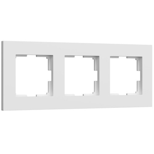 Рамка универсальная Werkel Slab 3-м. белый матовы картинка